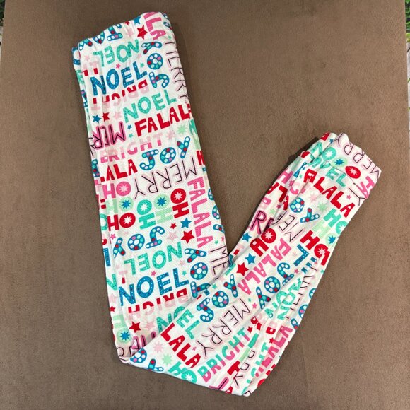 Children's Place Girls Christmas Words Cotton Pajamas (SKU:132G) - Picture 4 of 6